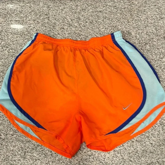 Nike shorts size extra small orange, light blue and dark blue - Picture 1 of 5